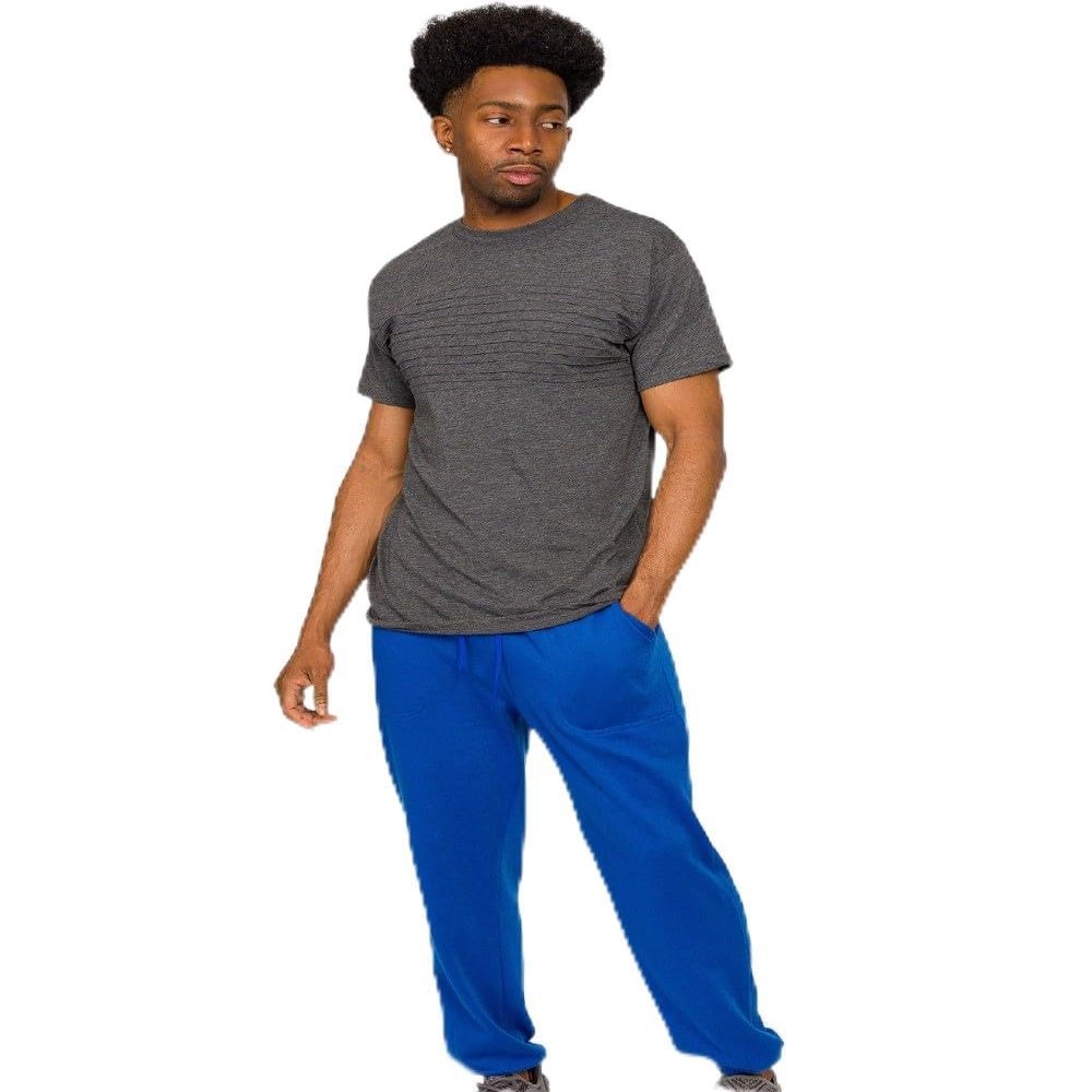 G-Style USA Men's Casual Lounge Fleece Sweatpants with Pockets FL78-GSTYLE - Royal Blue - 2X-Large