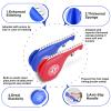 Taekwondo Kick Pads 2PK, Karate Martial Arts Training Equipment Kicking Target Pad, Double Strike Boxing Pads for Kids Youth Adult (Blue&Red) view 2