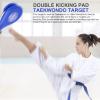 Taekwondo Kick Pads 2PK, Karate Martial Arts Training Equipment Kicking Target Pad, Double Strike Boxing Pads for Kids Youth Adult (Blue&Red) view 4