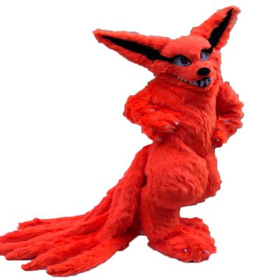 FurryMascot Gumiho Digitigrade Kurama Kyuubi Kitsune Suit Animal Mascot Costume Party Carnival Mascotte Costumes