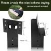 TFMUZERT Elevator Bracket, Deer Stand Brackets 4x4, Deer Blind Bracket with Powder Coating, Outdoor Angle Bracket for Hunting Box Blind, Elevated Platform, Tree Stand, Shooting Shack, Pergolas, 4 PCS view 2