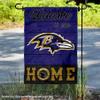 Baltimore Ravens Welcome Home Decorative Garden Flag Double Sided Banner view 2