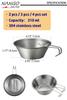 NANGOGEAR Camping Sierra Cup 310ml 2pcs Set Food Grade Stainless Steel Dishwasher Safe (21110) view 2