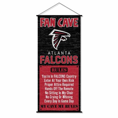 Atlanta Falcons Man Cave Fan Banner Wall Door Scroll
