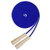AUMCDIK 16 FT Double Dutch Jump Rope for Kids, Adjustable Long Skipping Rope with Wooden Handle, Multiplayer Team Rainbow Jumping Rope for Girls Boys Outdoor Fitness Blue view 1