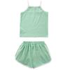 ACSUSS Infant Baby Girls Summer Outfits Sleeveless Letter Print Crop Tops with Casual Shorts Tennis Golf Clothes Green 2-3 Years view 4
