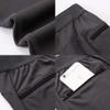 TopTie Custom Men's Compression Pants Personalized Zipper Pocket Baselayer Sports Tights Leggings-White-S view 3
