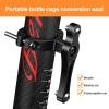 Bicycle Accessories Bike Cup Bottle Holder Cycling Double Screws Adapter Water Drink Bottle Cage Bicycle Aluminum Alloy Handlebar Bottle Holder Bike Parts (Color : Blue, Size : A) view 2