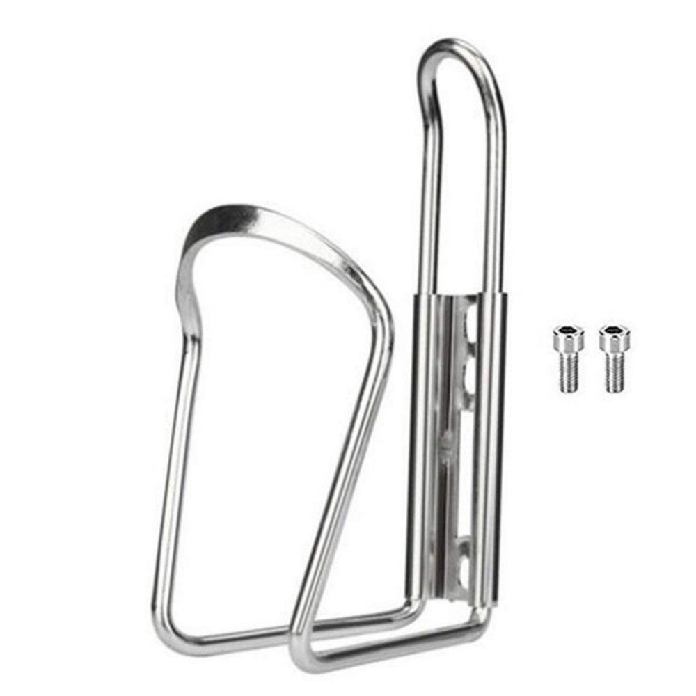 Bicycle Accessories Aluminum Alloy Bike Cycling Bicycle Drink Water Bottle Rack Holder Mount for Mountain Folding Bike Cage Bike Parts (Color : Silver)