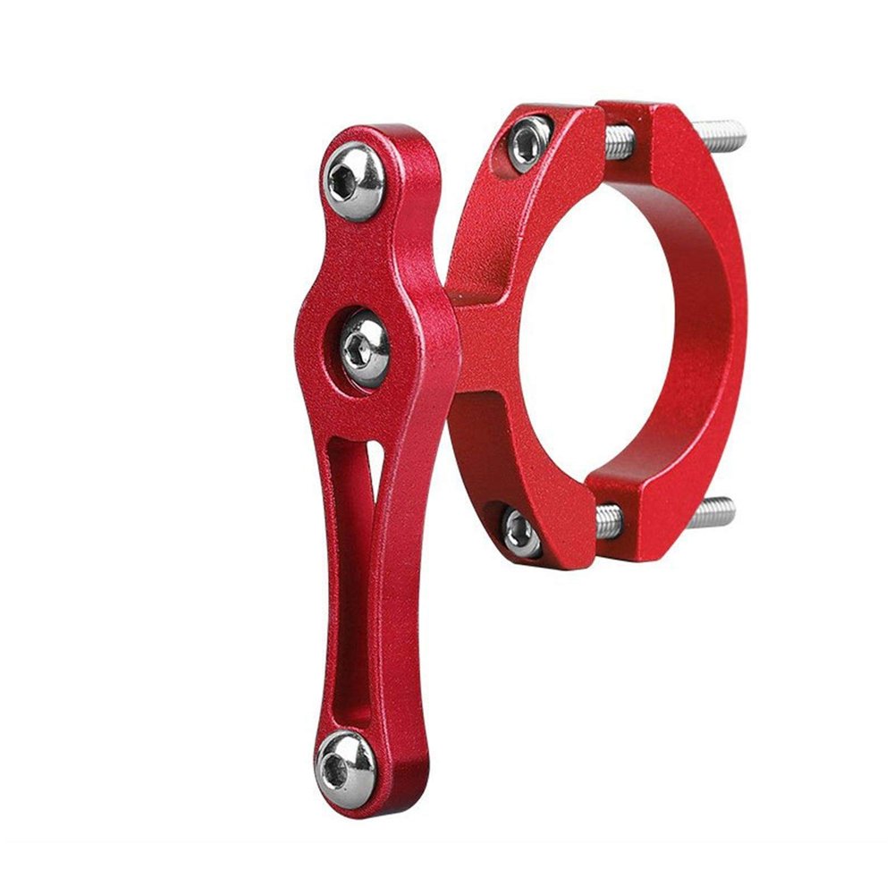 Bicycle Accessories Bike Cup Bottle Holder Cycling Double Screws Adapter Water Drink Bottle Cage Bicycle Aluminum Alloy Handlebar Bottle Holder Bike Parts (Color : Red, Size : B)