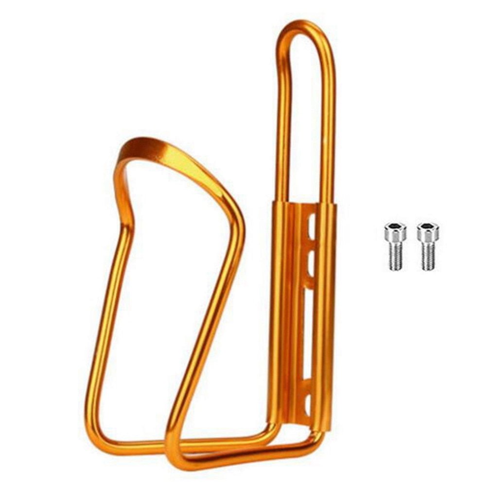 SJHY Bicycle Accessories Aluminum Alloy Bike Cycling Bicycle Drink Water Bottle Rack Holder Mount for Mountain Folding Bike Cage Bike Parts (Color : Golden)