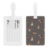 Basset Hound Dog Personalized Luggage Tag Durable Travel Bags Labels Business Travel ID Card Holder view 4