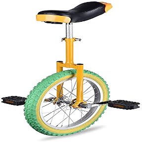 JINCAN 24 inch Freestyle Unicycle Wheel, Leakproof Butyl Wheel Tire, Non-Slip Pedals, for Juggling/Entertaining Outdoor Sports Safe,Comfortable