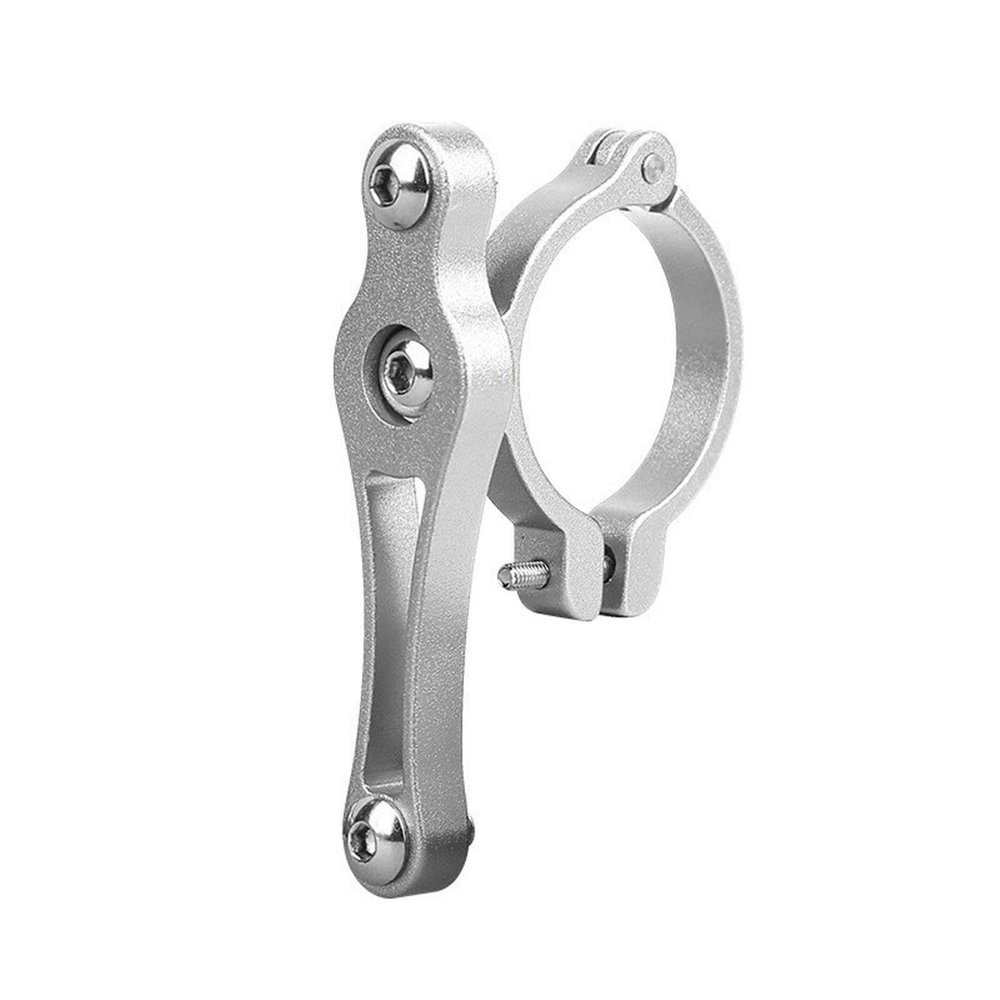 Bicycle Accessories Bike Cup Bottle Holder Cycling Double Screws Adapter Water Drink Bottle Cage Bicycle Aluminum Alloy Handlebar Bottle Holder Bike Parts (Color : Silver, Size : A)