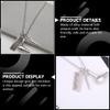 Happyyami Hairdresser Pendant with Hair Dryer Scissor Comb Charm Alloy Hairstylist Necklace Fashion Salon Barber Keychain for Men Husband Birthday view 2