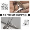 Happyyami Hairdresser Pendant with Hair Dryer Scissor Comb Charm Alloy Hairstylist Necklace Fashion Salon Barber Keychain for Men Husband Birthday view 3