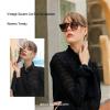 FEISEDY 2 PACK Vintage Square Cat Eye Sunglasses Women Trendy Cateye Sunglasses B2473-F2 view 3