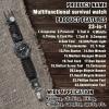 23-in-1 Survival Military Digital Watch, Mens Tactical Multi-Functional and Adjustable Wristband Outdoors Waterproof Black Camouflage Sports Watches with Compass Paracord Band view 3