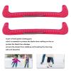 Skate Blade Guards, Hard Plastic, Adjustable with Spring, 12.2x2.4x0.7 Inch, for Ice Skates, Hockey, Figure Skating, Deep Green, 2 Pack (Pink) view 2