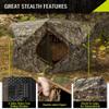 TIDEWE Hunting Blind 270See Through with Carrying Bag, Pop Up Ground Blinds, Portable Resilient Hunting Tent (Forest Fade Camo, 2-3 Person) view 3