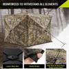 TIDEWE Hunting Blind 270See Through with Carrying Bag, Pop Up Ground Blinds, Portable Resilient Hunting Tent (Forest Fade Camo, 2-3 Person) view 4
