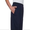 Alfred Dunner womens Plus-size Soft Twill Mid-rise Regular Fit Straight Leg Short Length Casual Pants, Navy, 16 Plus view 3