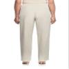 Alfred Dunner Womens Plus-Size Soft Twill Mid-Rise Regular Fit Straight Leg Short Length Casual Pants, Stone view 2