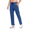 Rapoo Men's Workout Athletic Pants Elastic Waist Jogging Running Pants for Men with Zipper Pockets 05 Blue 3XL view 2