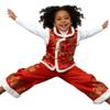 SZCQ Girl Vest Coat Fleece Quilted Chinese New Year Kids Outfits Traditional Tang Tank Tops Red(M) view 3