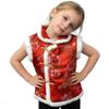 SZCQ Girl Vest Coat Fleece Quilted Chinese New Year Kids Outfits Traditional Tang Tank Tops Red(M) view 4
