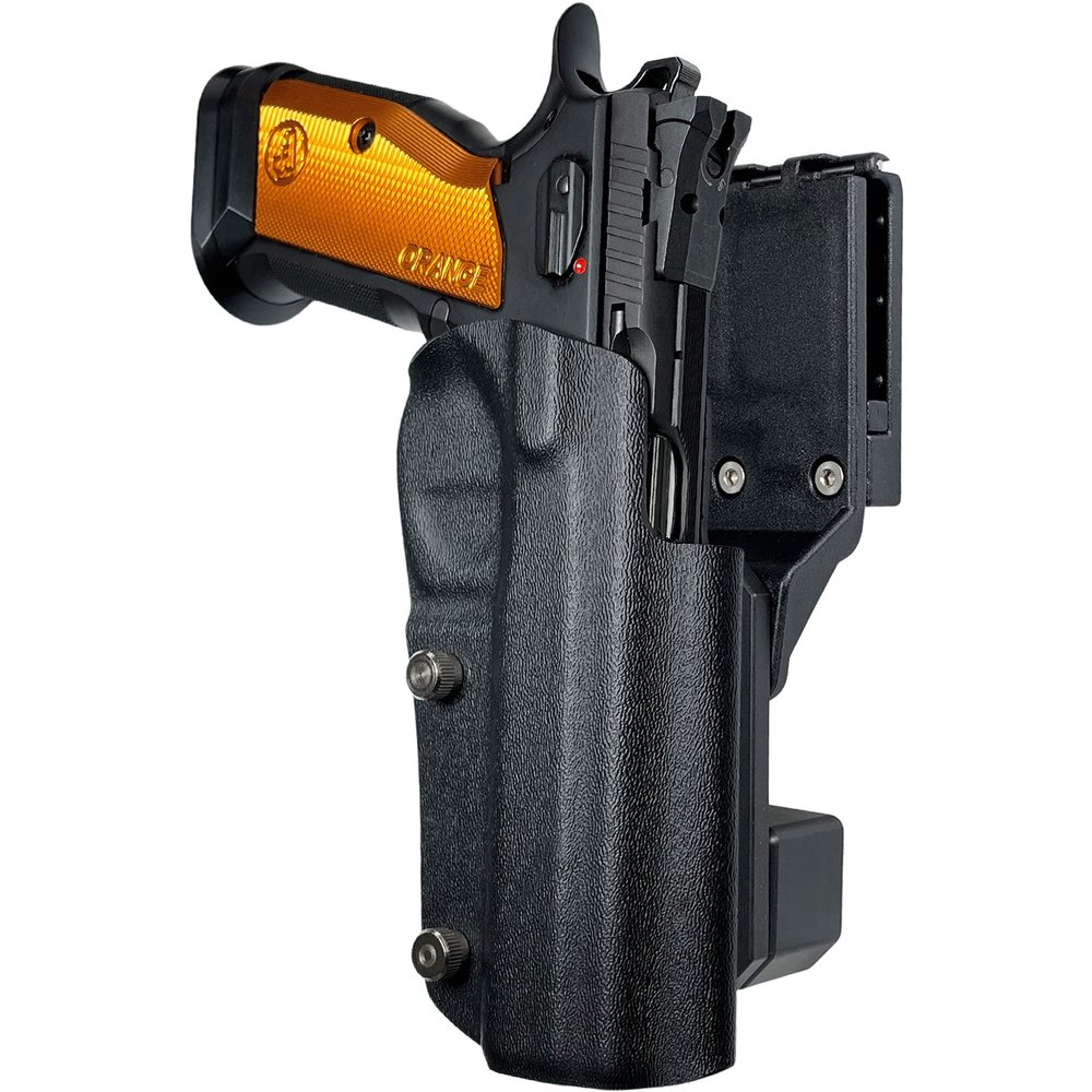 Black Scorpion Gear Pro Competition Holster fits CZ Tactical Sport Orange (Black, Right-Hand Draw)