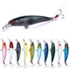 Minnow Lures,Fishing Lures for Bass,Tackle CrankBait Swimbait Topwater Lures Trout Walleye Freshwater/Saltwater Artificial Lure,10pcs/Box view 1