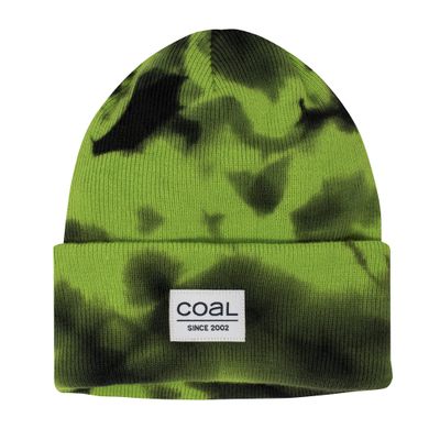 Coal Standard Super Soft Green Tie Dye Cuff Beanie Hat | Unisex Mens Womens