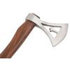 Hand Forged Viking Bearded Axe  1075 High Carbon Steel, Handmade Medieval Style Camping & Hunting Axe with Ash Wood Handle and Leather Sheath (Cross) view 2