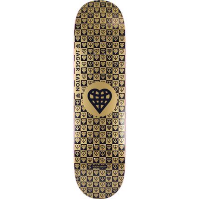 The Heart Supply Eaton Trinity Deck - 8.25 Gold Foil - (Bundled with Free 1" Hardware Set)