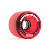 Landyachtz Fatty Hawgs Longboard Wheels Stone-Ground 63mm 78a (Clear Glossy Red 63mm) Set of 4 view 1