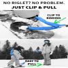 MDXONE Kids Ski & Snowboard Harness  Retractable Leash, Shock-Absorbing Bungees, Backpack & Removable Seat view 4