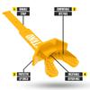 Nxtrnd Two Football Mouth Guard, Football Mouthpiece with Strap, Fits Adult & Youth (Yellow) view 2