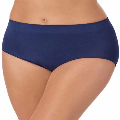 Carole Hochman Ladies' Seamless Brief, 5-pack (Blue, Large)