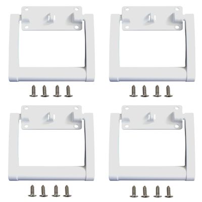 JSP Manufacturing White Aftermarket Plastic Igloo Cooler Replacement Handles # 21025 for 90-100 qt Coolers (4)