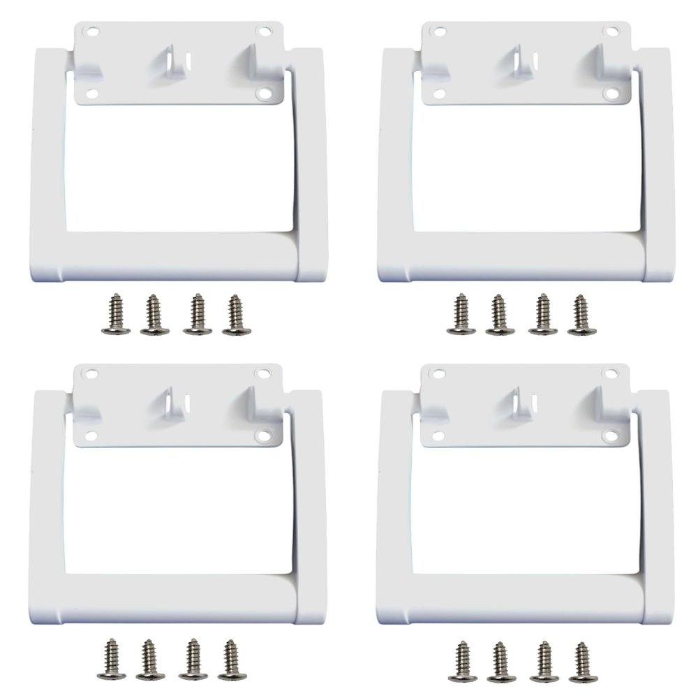 JSP Manufacturing White Aftermarket Plastic Igloo Cooler Replacement Handles # 21025 for 90-100 qt Coolers (4)