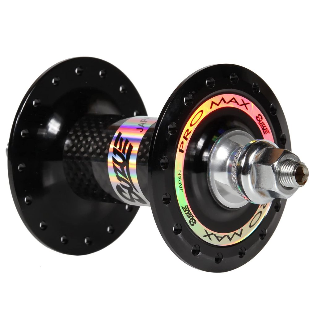 Suzue Carbon Pro Max SB Track Front Hub, 100 x 32H, Black - SZ1840