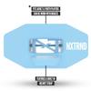Nxtrnd Two Football Mouth Guard, Football Mouthpiece with Strap, Fits Adult & Youth (Columbia Blue) view 3