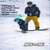 MDXONE Kids Ski & Snowboard Harness  Retractable Leash, Shock-Absorbing Bungees, Backpack & Removable Seat view 3