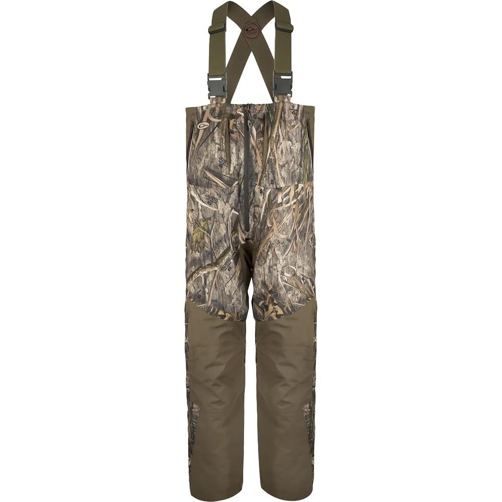 Drake Waterfowl Guardian Flex G3 Flex Bib with BMZ System Liner (US, Alpha, Medium, Regular, Regular, Mossy Oak Shadow Grass Habitat Camo)