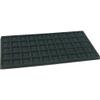 Black Glass Top Jewelry Case (Snap Close lid) w/ 1 Tray Insert (Black 50-Slot Plastic Tray) view 3