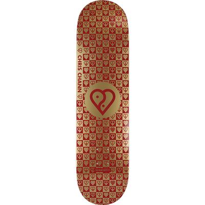 The Heart Supply Chann Trinity Deck - 8.0 Gold Foil - (Bundled with Free 1" Hardware Set)