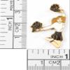 Snowflake Designs Black/White Pom Pom Cheerleading Pin - #1557 view 2