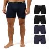 32 Degrees COOL Mens 4-PACK Quick Dry Performance Boxer Brief With Comfort Elastic Waistband, 2 Black/2 Navy, XX-Large view 1