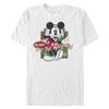 Disney Men's Characters Vintage Holiday Mickey T-Shirt, White, X-Large view 1
